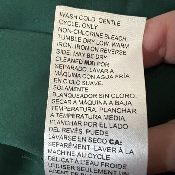 Chico’s Women’s Faux Leather Shacket Size 8/10 Pockets Buttery Soft Jasper Green - Picture 12 of 13